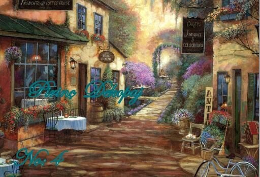 Manzara Pirinç Dekopaj Kağıdı