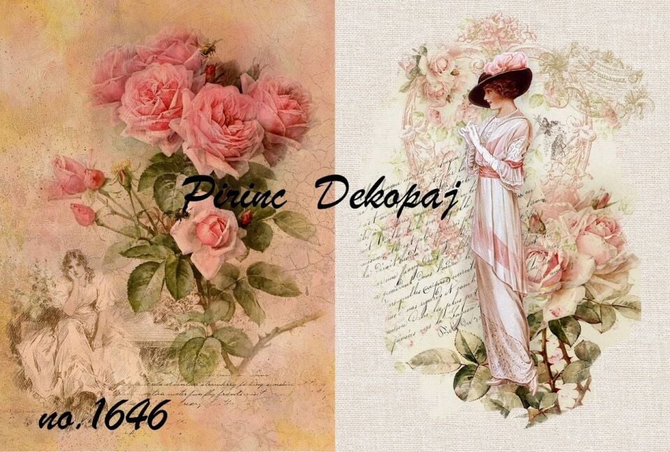 LİNEART PİRİNÇ DEKOPAJ NO1646