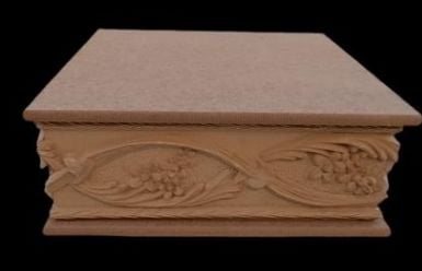 KARE KUTU AHŞAP APLIK 23X23X9CM APLIK 26