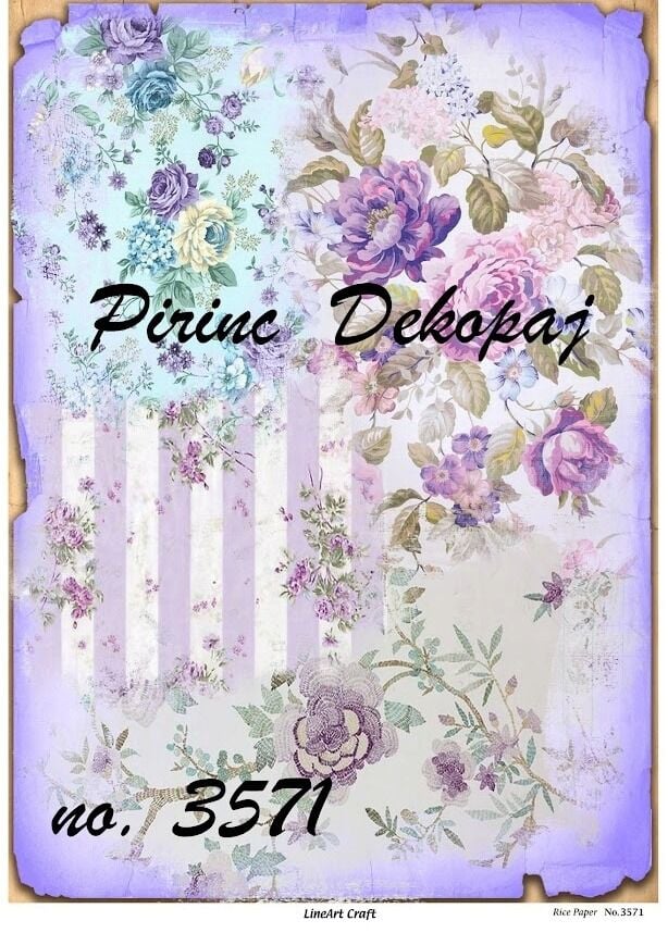 LİNEART PİRİNÇ DEKOPAJ NO3571