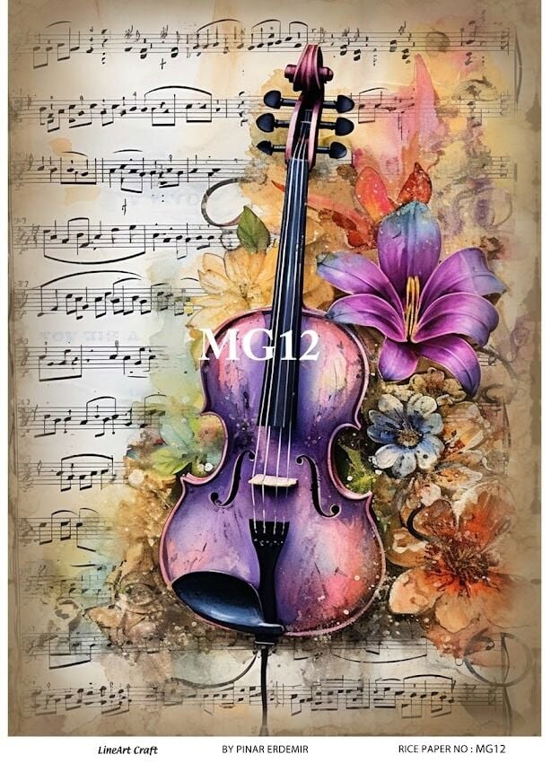 LİNEART PİRİNÇ DEKOPAJ MG12