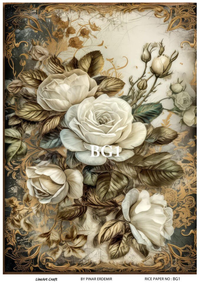 LİNEART PİRİNÇ DEKOPAJ BG1