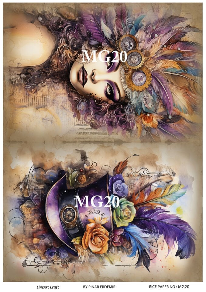 LİNEART PİRİNÇ DEKOPAJ MG20