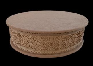 DOKULU KUTU YUVARLAK ORTA BOY  32X9 CM