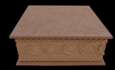 KARE KUTU AHŞAP APLIK 23X23X9CM APLIK 29