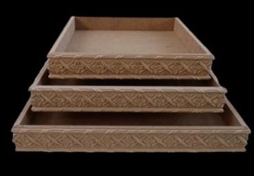 SUNUM TEPSİ 3LÜ TAKIM APLIK34