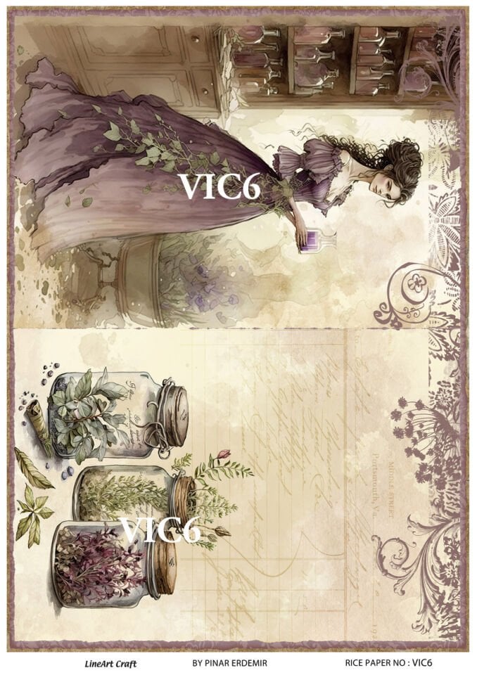 LİNEART PİRİNÇ DEKOPAJ VİC6