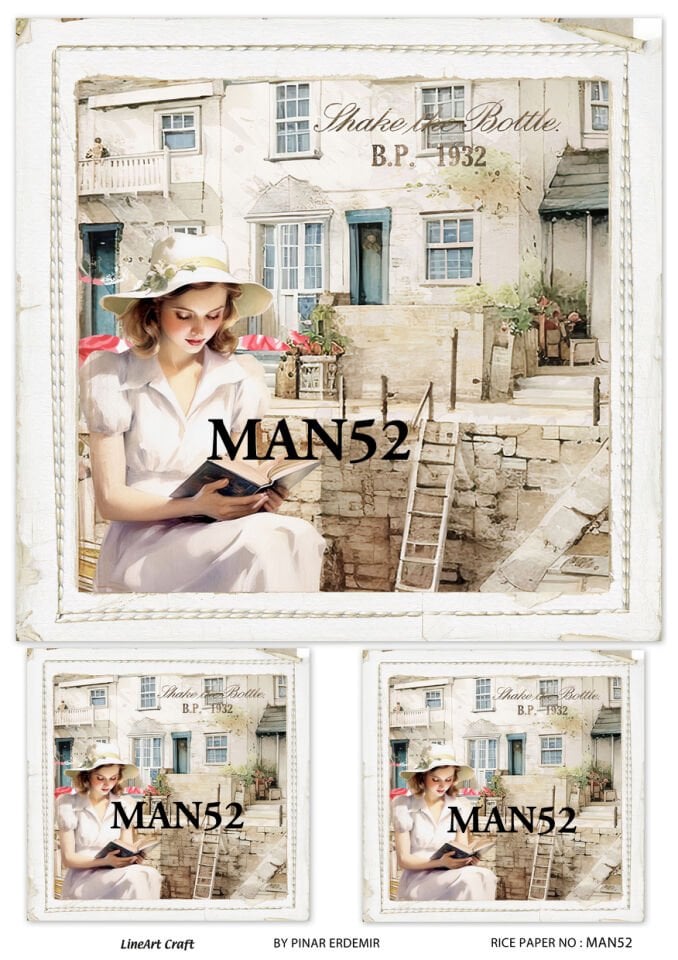 LİNEART PİRİNÇ DEKOPAJ MAN52