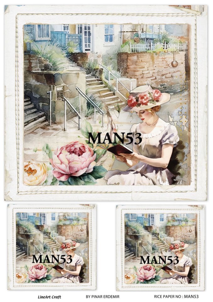 LİNEART PİRİNÇ DEKOPAJ MAN53