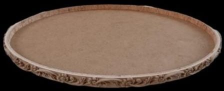 OVAL TEPSİ APLIK39 36X28X2CM