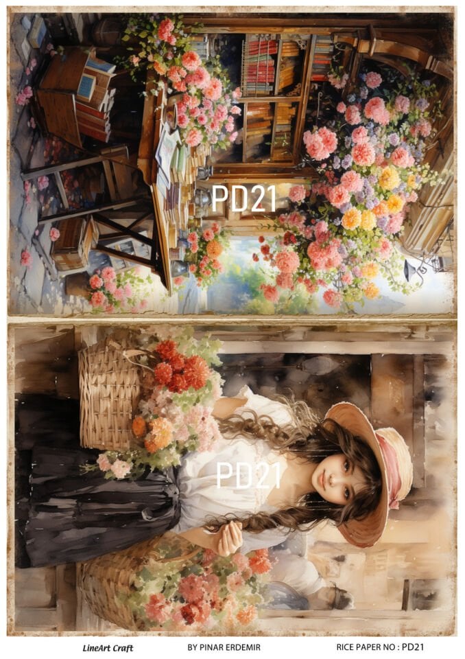 LİNEART PİRİNÇ DEKOPAJ PD21