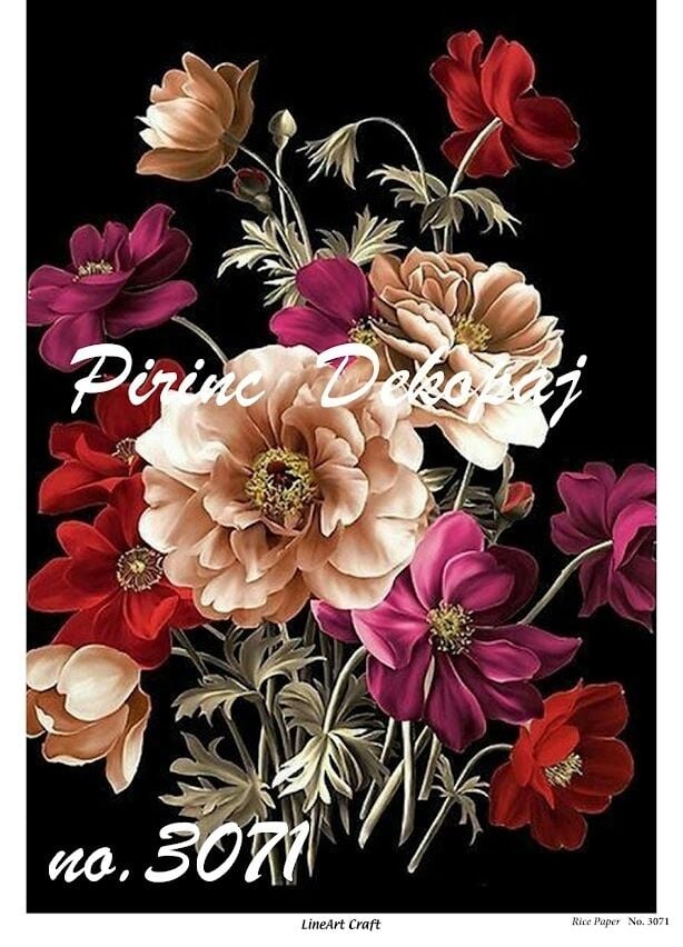 LİNEART PİRİNÇ DEKOPAJ NO 3071