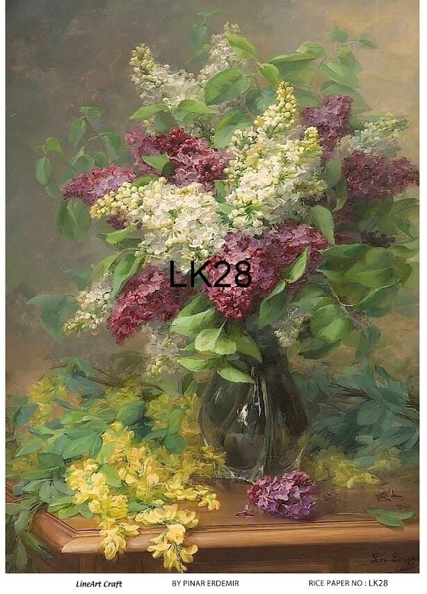 LİNEART PİRİNÇ DEKOPAJ LK28