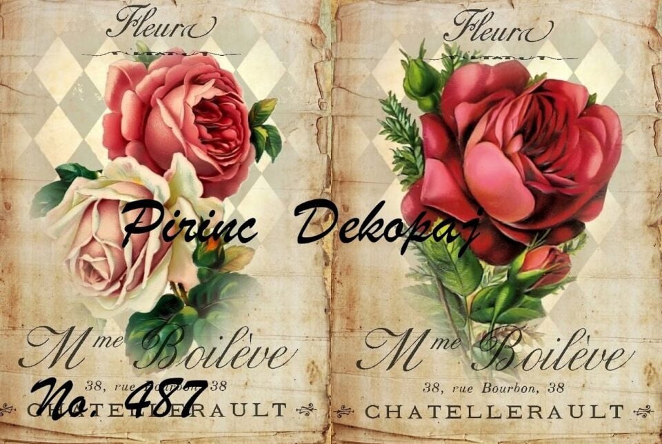 LİNEART PİRİNÇ DEKOPAJ NO 487