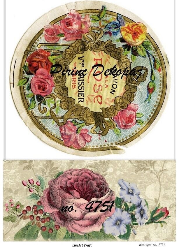 LİNEART PİRİNÇ DEKOPAJ NO 4751