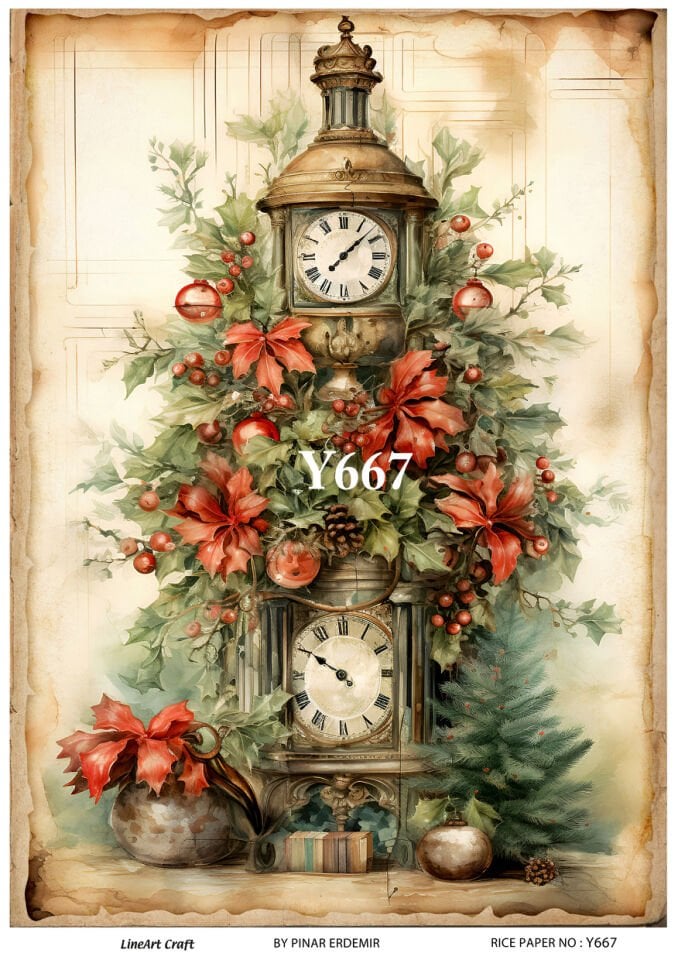 LİNEART PİRİNÇ DEKOPAJ Y667