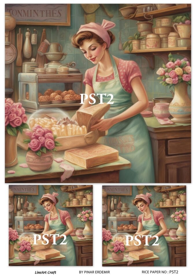 LİNEART PİRİNÇ DEKOPAJ PST2