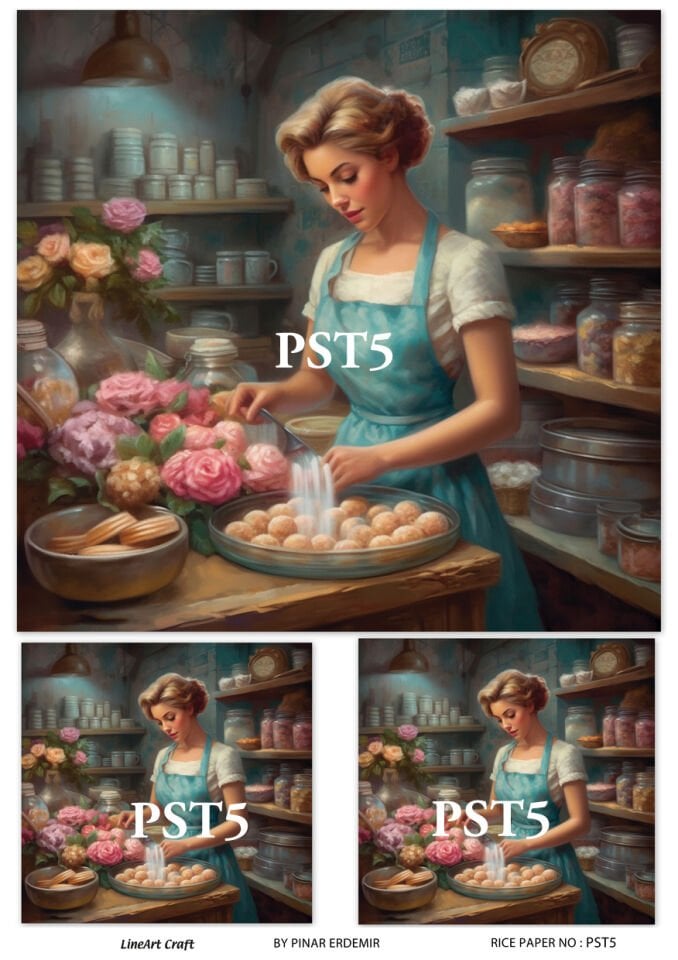 LİNEART PİRİNÇ DEKOPAJ PST5