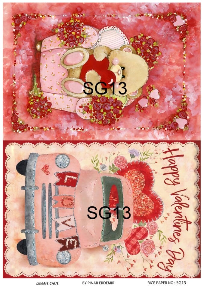 LİNEART PİRİNÇ DEKOPAJ SG13