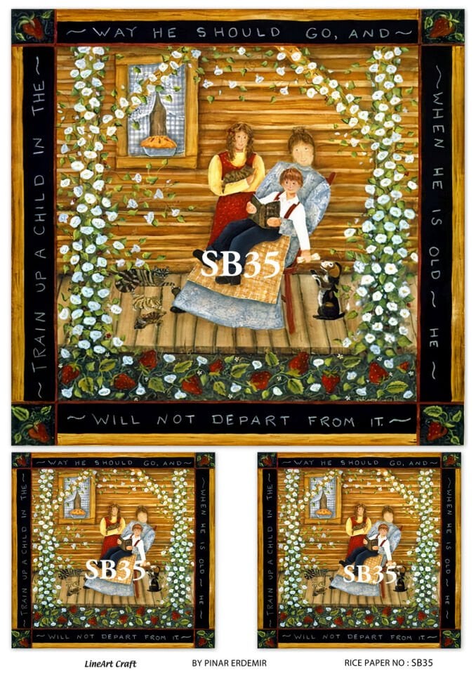 LİNEART PİRİNÇ DEKOPAJ SB35