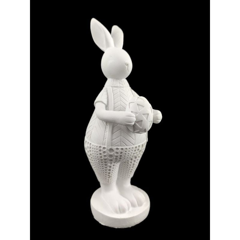 HYK275 - YUMURTA TUTAN ERKEK TAVŞAN 25X7 CM  Ham Polyester