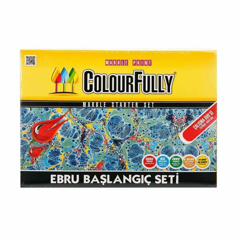 Colour Fully Ebru Sanatı Başlangıç Seti