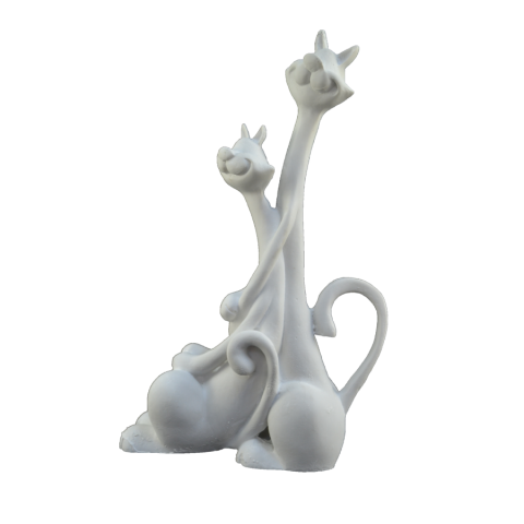 HYK36 - SEVGİLİ KEDİ 28x17cm  Ham Polyester