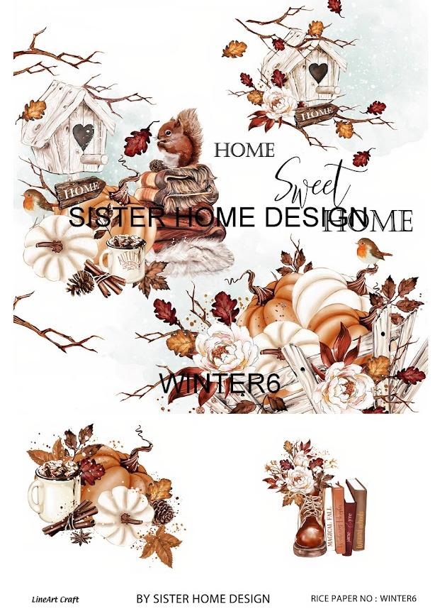 LİNEART PİRİNÇ DEKOPAJ WINTER6