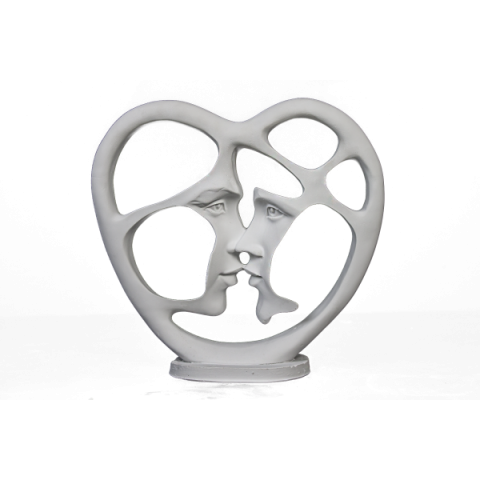 HYK539 - SOYUT SEVGİLİ MASKLAR ÖPÜŞEN 26X24 CM Polyester