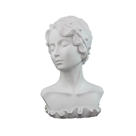 HYK376 - SAÇ BANTLI KADIN BÜST 27X19CM  Ham Polyester