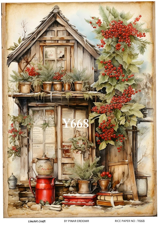 LİNEART PİRİNÇ DEKOPAJ Y668