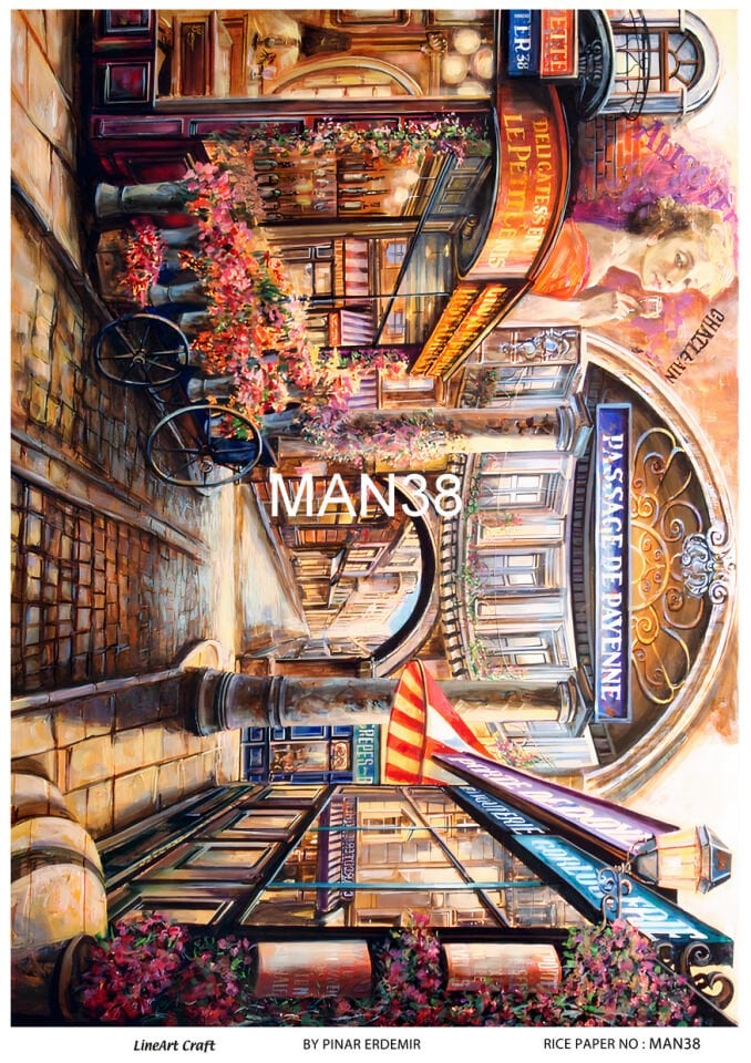 LİNEART PİRİNÇ DEKOPAJ MAN38