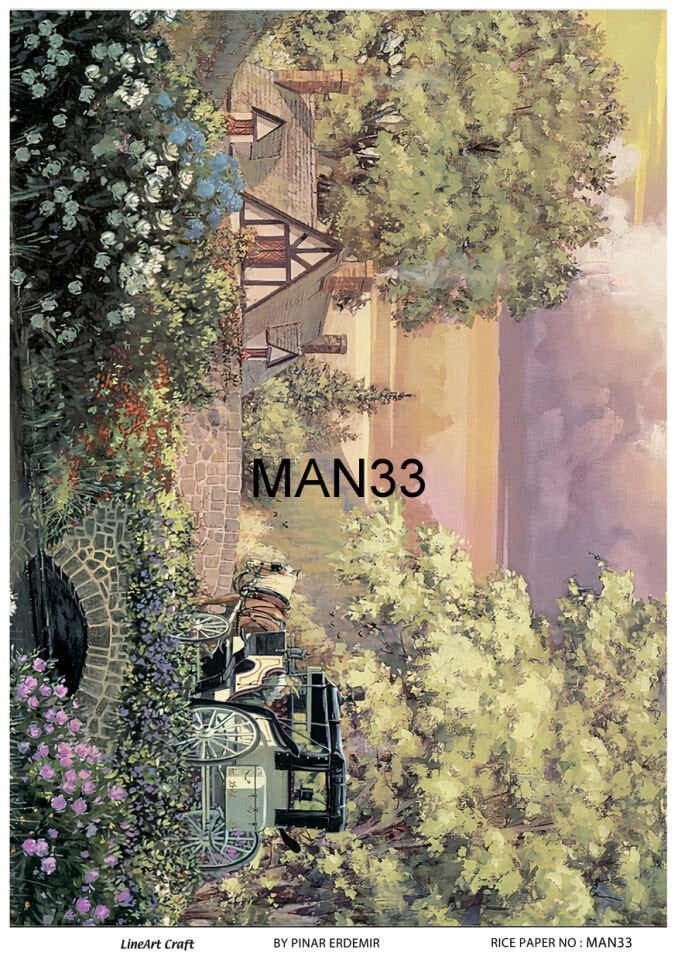 LİNEART PİRİNÇ DEKOPAJ MAN33