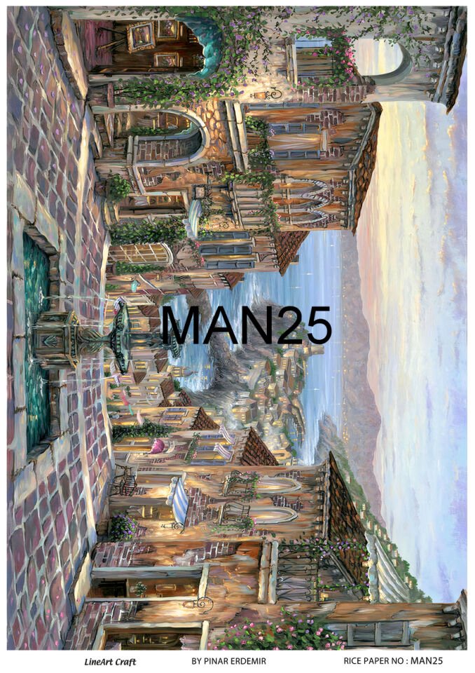 LİNEART PİRİNÇ DEKOPAJ MAN25