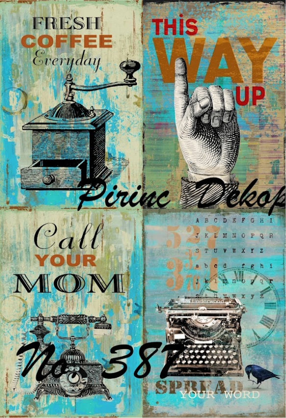 LineArt PİRİNÇ DEKOPAJ No.387