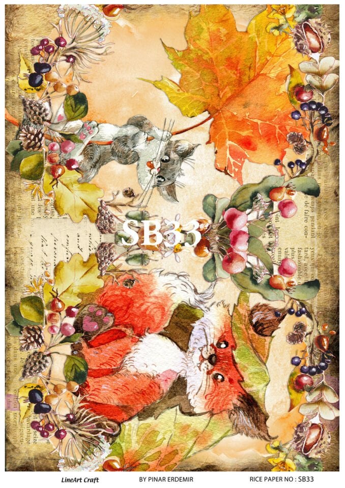 LİNEART PİRİNÇ DEKOPAJ SB33