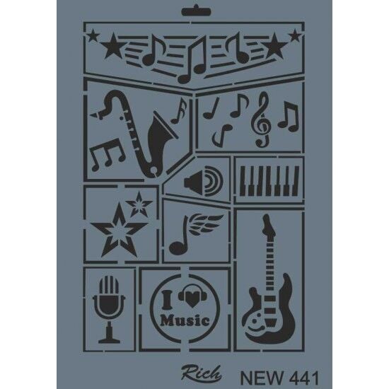 RİCH STENCIL ŞABLON 25X35 441