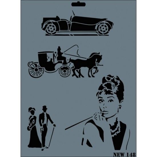 RİCH STENCIL ŞABLON 25X35 148