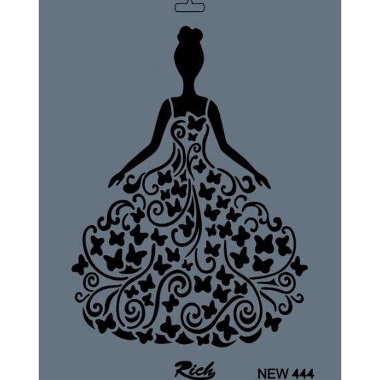 RİCH STENCIL ŞABLON 25X35 444