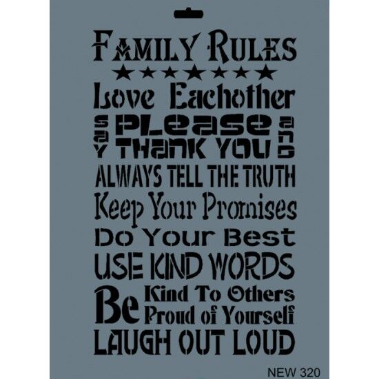 RİCH STENCIL ŞABLON 25X35 320