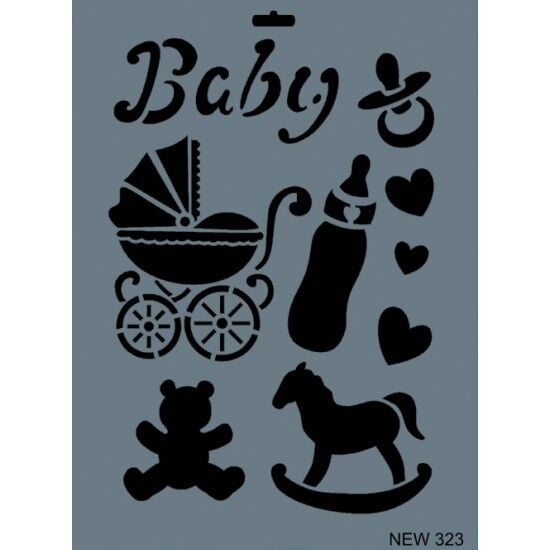 RİCH STENCIL ŞABLON 25X35 323