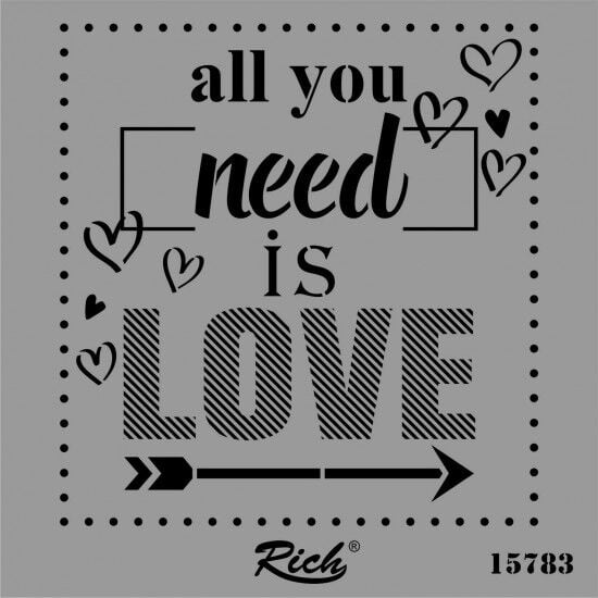 RİCH STENCIL ŞABLON 25X35 15783