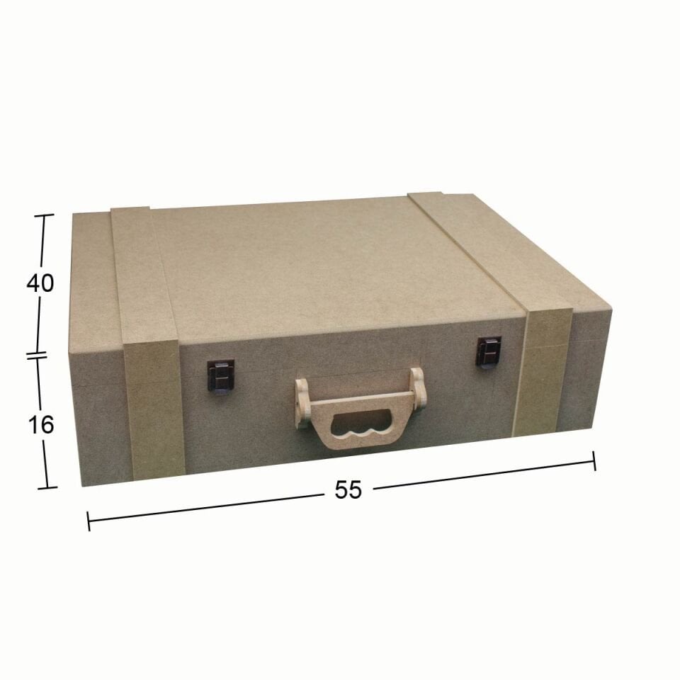 BÜYÜK BAVUL KU394  55X40CM 16CM YÜKSEKLİK