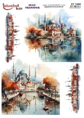 İSTANBUL HOBİ SULU TRANSFER (25x35) ST 1580