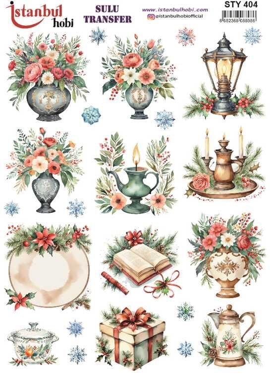 İSTANBUL HOBİ YILBAŞI SULU TRANSFER (25x35) STY 404