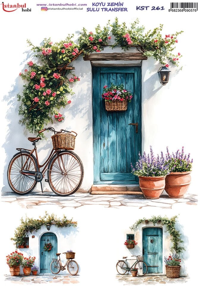 İSTANBUL HOBİ KOYU ZEMİN SULU TRANSFER (25 x 35 ) KST 261