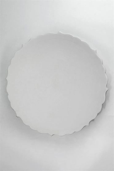 Rölyefli Çukur Tabak Bisküvi Seramik 18CM