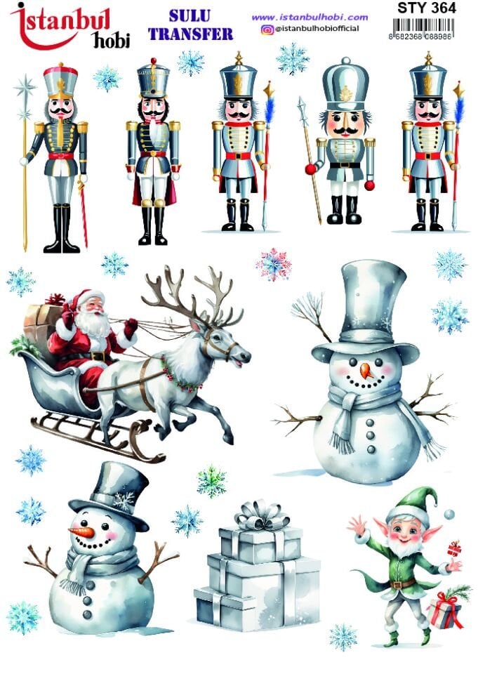 İSTANBUL HOBİ YILBAŞI SULU TRANSFER (25x35) ST 364