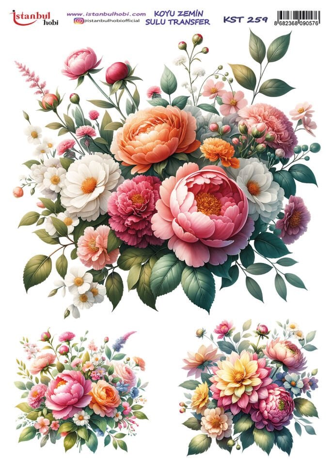 İSTANBUL HOBİ KOYU ZEMİN SULU TRANSFER (25 x 35 ) KST 259