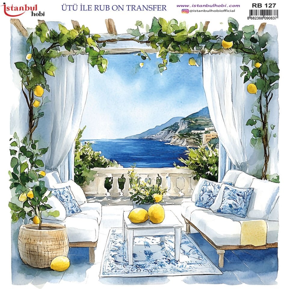 İSTANBUL HOBİ ÜTÜ İLE RUB ON TRANSFER ( 30 x 30 ) RB 127